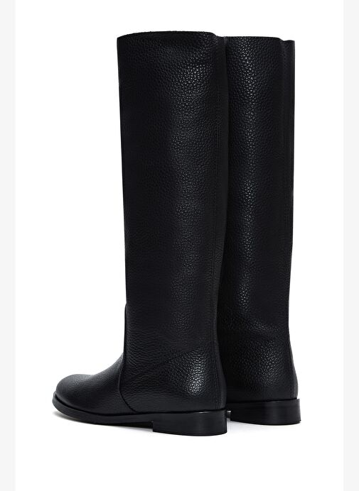 Kadın Siyah Klasik Deri Çizme 25WFD1404FT - Görsel 8