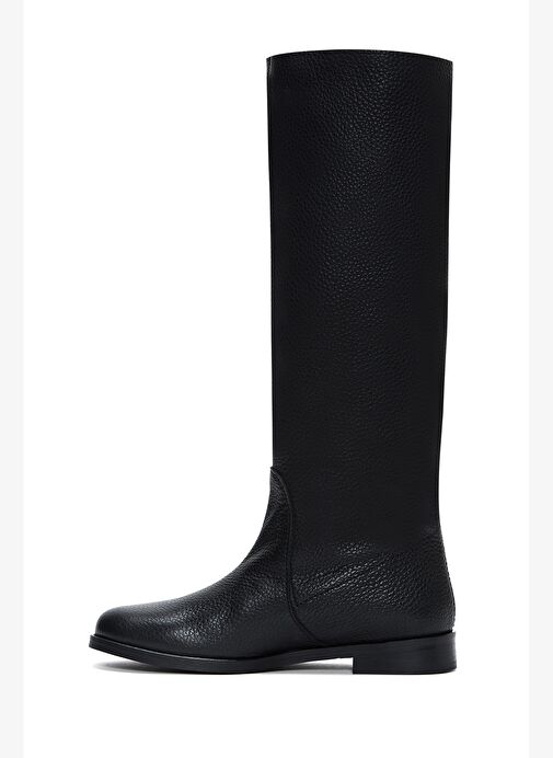 Kadın Siyah Klasik Deri Çizme 25WFD1404FT - Görsel 5