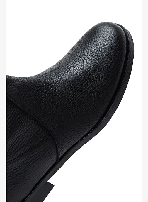 Kadın Siyah Klasik Deri Çizme 25WFD1404FT - Görsel 9