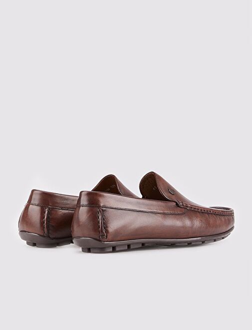 Hakiki Deri Kahverengi Erkek Loafer - Görsel 4