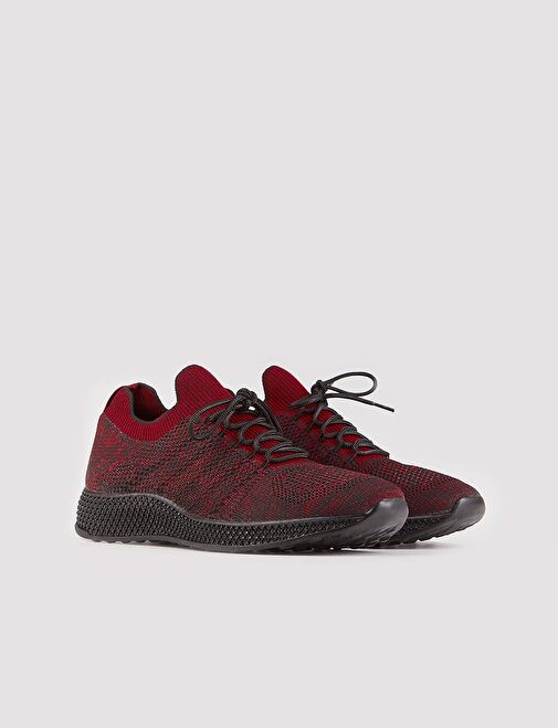 Cabani Ayakkabı Bordo-Siyah Erkek Sneaker 13991 - Görsel 3