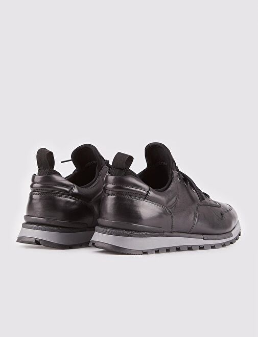 Cabani Ayakkabı Siyah Erkek Deri Sneaker 23609 - Görsel 4