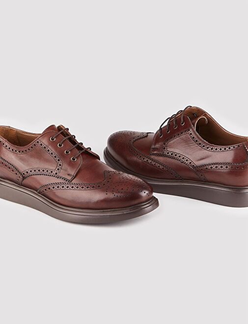 Cabani Ayakkabı Kahverengi Erkek Deri Günlük Ayakkabı 13561 - Görsel 5