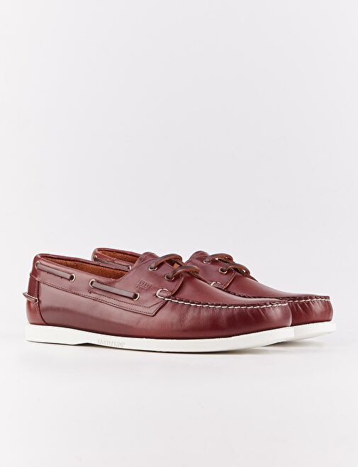 Hakiki Deri Kahverengi Bağcıklı Yazlık Erkek Günlük Ayakkabı - Görsel 3