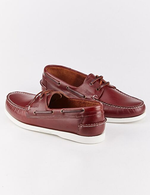 Hakiki Deri Kahverengi Bağcıklı Yazlık Erkek Günlük Ayakkabı - Görsel 5