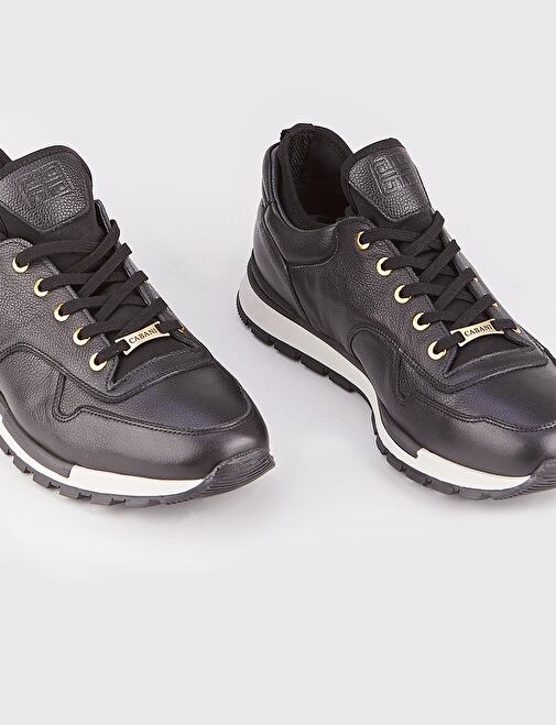 Cabani Ayakkabı Siyah Erkek Deri Sneaker 14189 - Görsel 5