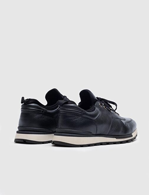 Cabani Ayakkabı Siyah Erkek Nubuk Sneaker 14191 - Görsel 4