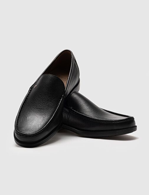 Hakiki Deri Siyah Erkek Ayakkabı - Görsel 5