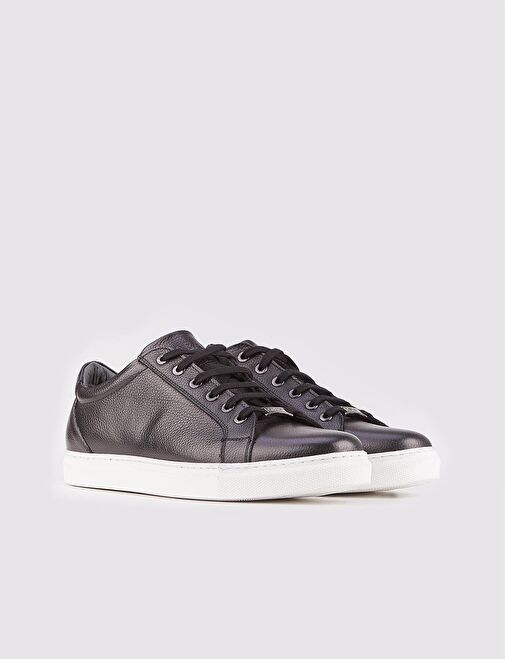 Cabani Ayakkabı Siyah Erkek Deri Sneaker 12774 - Görsel 3
