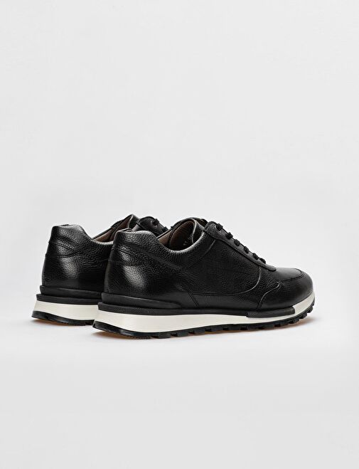 Cabani Ayakkabı Siyah Erkek Deri Sneaker 14080 - Görsel 4