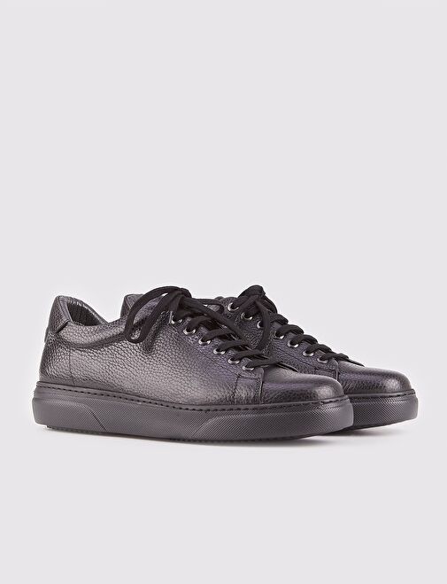 Cabani Ayakkabı Siyah Erkek Deri Sneaker 14593 - Görsel 3