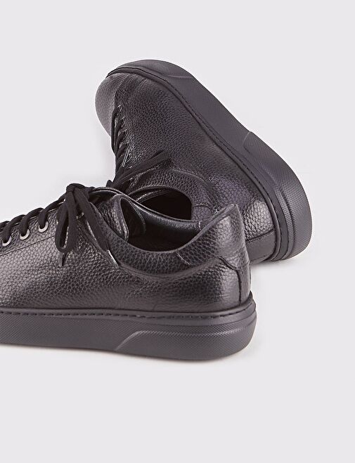 Cabani Ayakkabı Siyah Erkek Deri Sneaker 14593 - Görsel 5