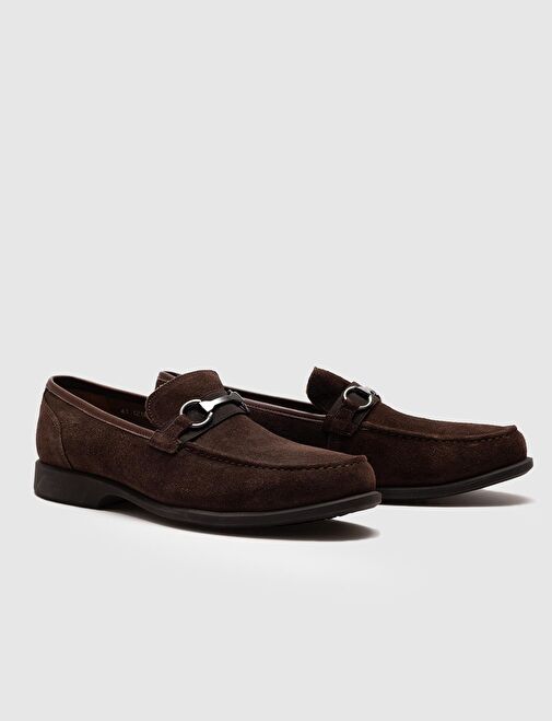 Hakiki Deri Kahve Süet Erkek Günlük Ayakkabı - Görsel 5