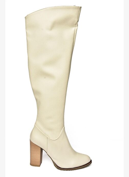 Bej Kadın Çizme A654018009 - Görsel 6