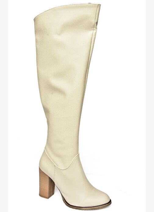 Bej Kadın Çizme A654018009 - Görsel 7