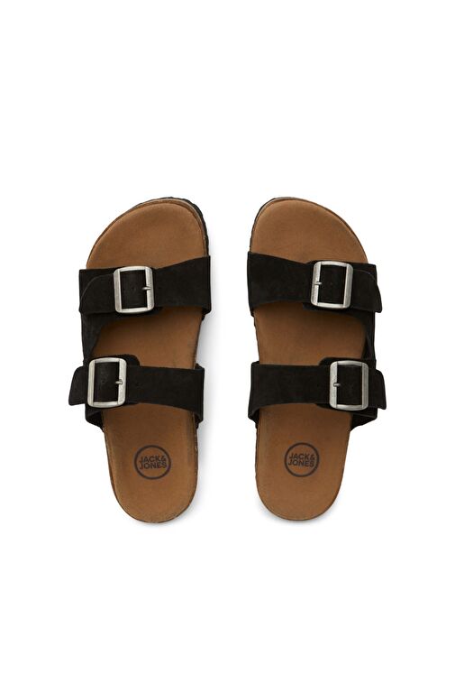 Jack & Jones Erkek Günlük Ayarlanabilir Siyah Birken Terlik - 12231428 - Görsel 4