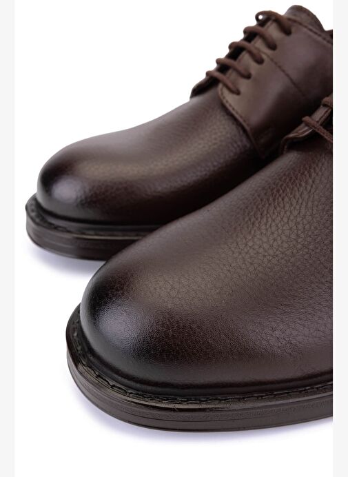 Tamer Tanca Erkek Hakiki Deri Kahverengi Casual Ayakkabı - Görsel 5