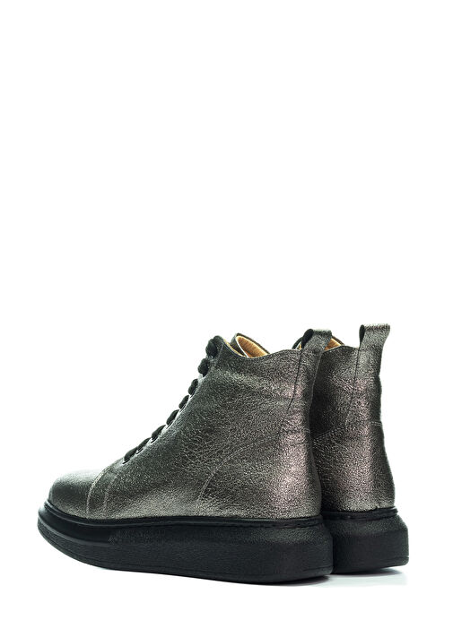 Nemesis Gerçek Deri Kadın Spor Bot Antrasit - Görsel 3