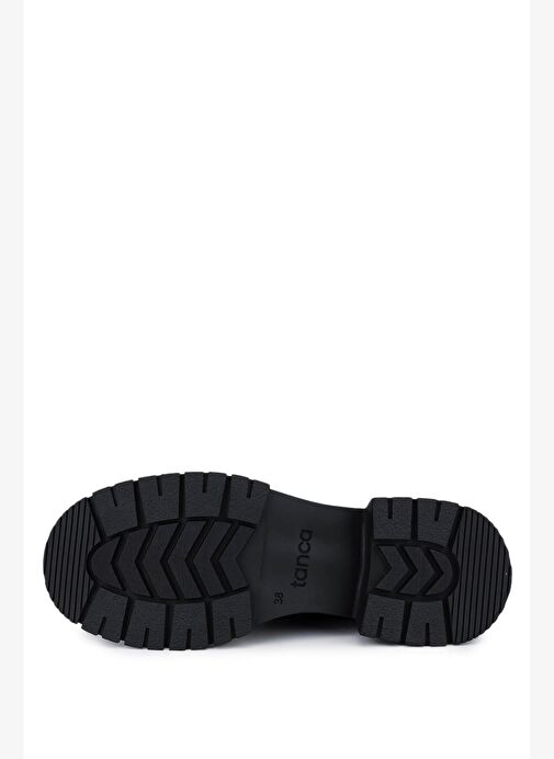 Tamer Tanca Kadın Hakiki Deri Siyah Nubuk Casual Bot - Görsel 5