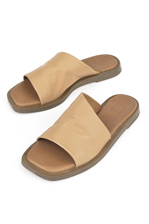 Ziya, Hakiki Deri Kadın Terlik 1511033ZFATOU Nude - Görsel 6