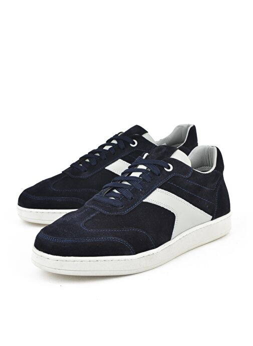 Ziya, Erkek Hakiki Deri Sneaker 151983ZX30 Lacivert - Görsel 6