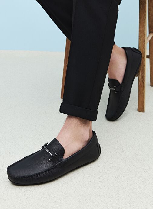 Ziya, Erkek Hakiki Deri Ayakkabı 1511007ZB02 Siyah - Görsel 2