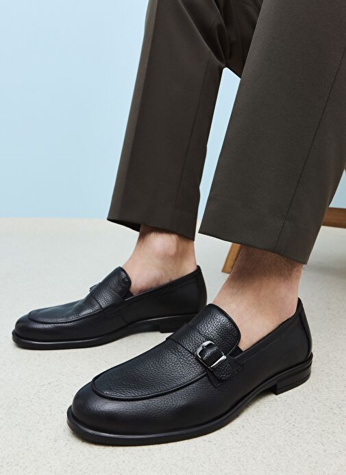 Ziya Ziya, Erkek Hakiki Deri Ayakkabı 151986Z4073 Siyah Casual Ayakkabı | Boyner Siyah - 3. görsel