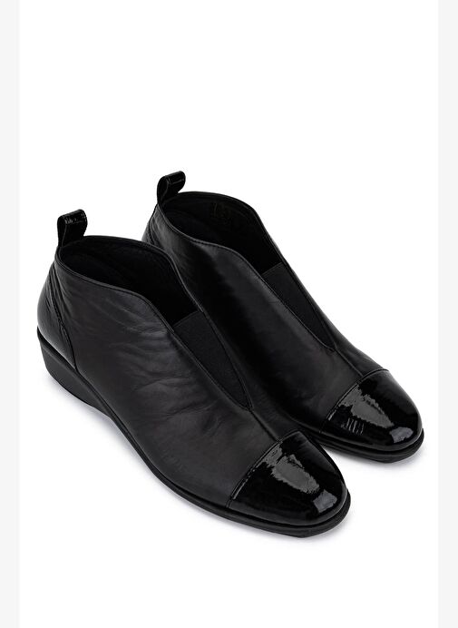 Relax Anatomic Kadın Hakiki Deri Siyah Casual Bot - Görsel 3