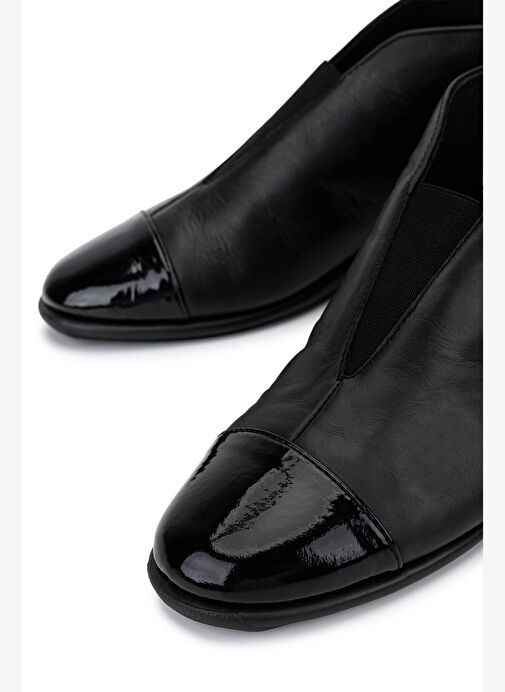 Relax Anatomic Kadın Hakiki Deri Siyah Casual Bot - Görsel 5