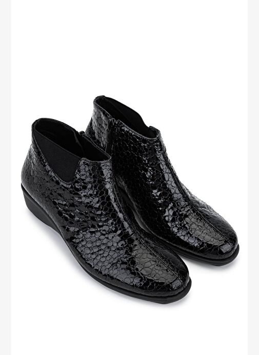 Relax Anatomic Kadın Hakiki Deri Siyah Casual Bot - Görsel 3