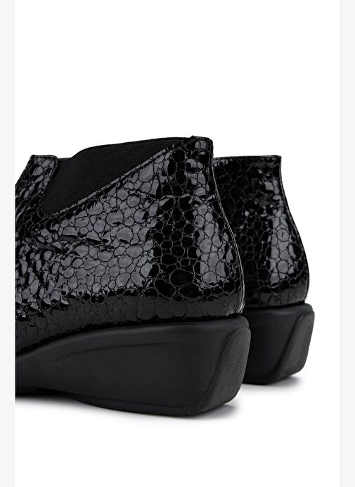 Relax Anatomic Kadın Hakiki Deri Siyah Casual Bot - Görsel 6