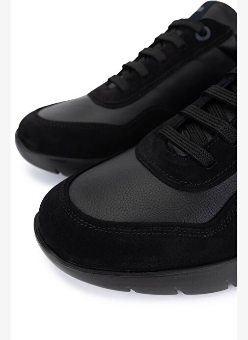 Callaghan Erkek Hakiki Deri Siyah Sneakers & Spor Ayakkabı - Görsel 4