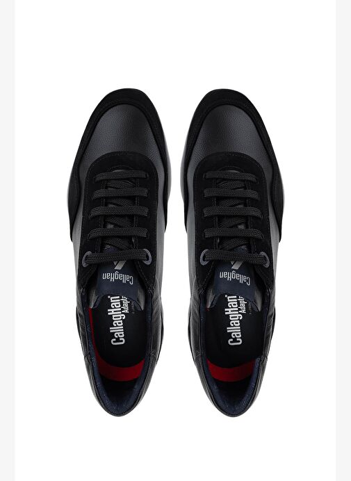 Callaghan Erkek Hakiki Deri Siyah Sneakers & Spor Ayakkabı - Görsel 6
