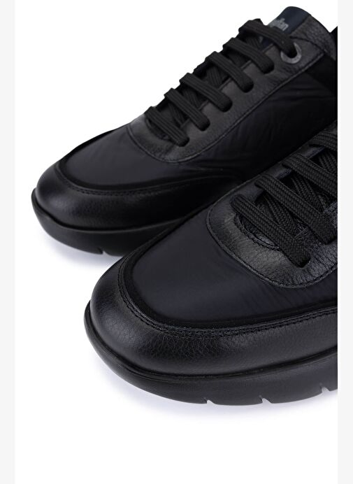 Callaghan Erkek Hakiki Deri Siyah Sneakers & Spor Ayakkabı - Görsel 4