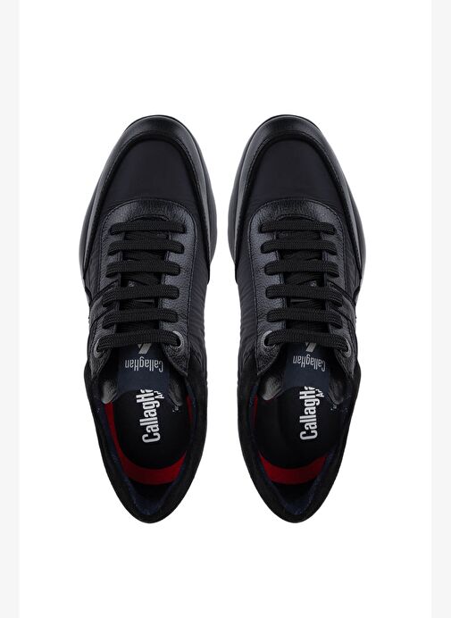 Callaghan Erkek Hakiki Deri Siyah Sneakers & Spor Ayakkabı - Görsel 6