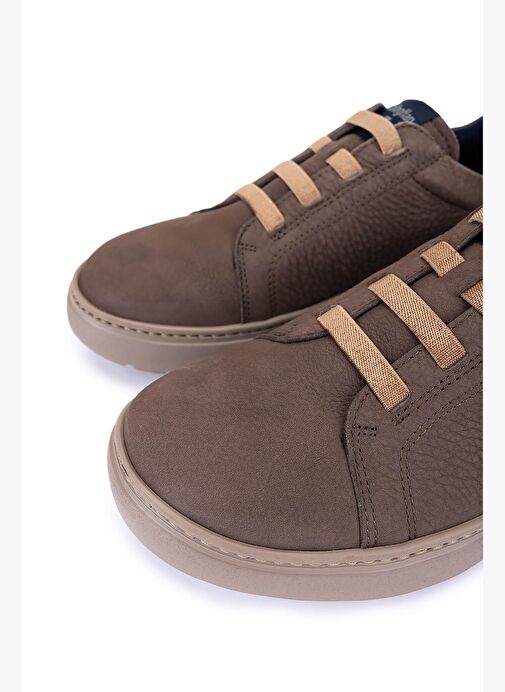 Callaghan Erkek Hakiki Deri Kahverengi Sneakers & Spor Ayakkabı - Görsel 4