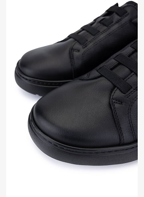 Callaghan Erkek Hakiki Deri Siyah Sneakers & Spor Ayakkabı - Görsel 4