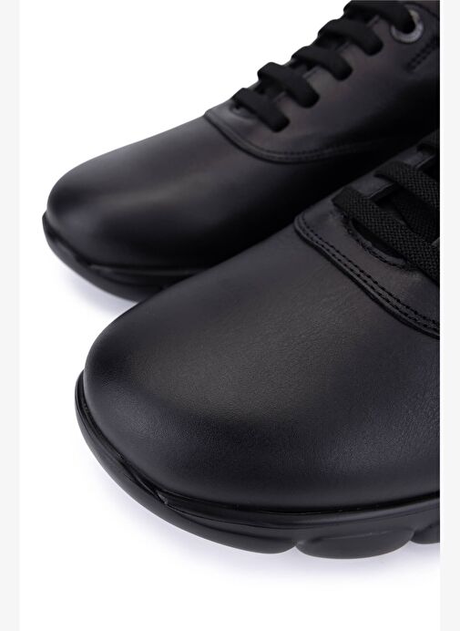 Callaghan Erkek Hakiki Deri Siyah Sneakers & Spor Ayakkabı - Görsel 4