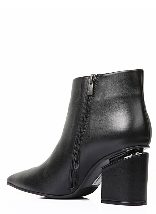 Kiara Gerçek Deri Kadın Topuklu Bot Siyah - Görsel 6