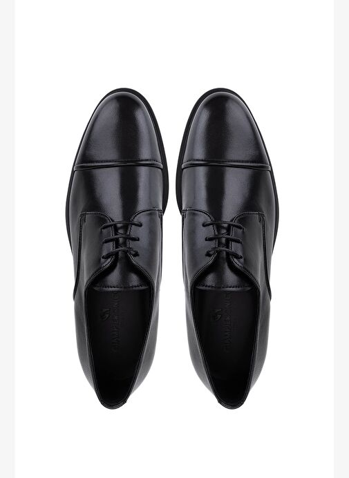 Giampiero Nicola Erkek Hakiki Deri Siyah Casual Ayakkabı - Görsel 6