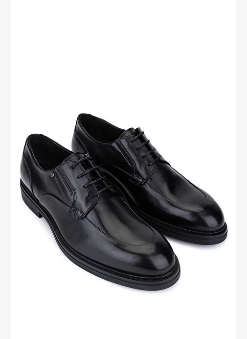 Giampiero Nicola Erkek Hakiki Deri Siyah Casual Ayakkabı - Görsel 3