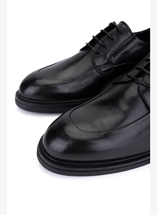 Giampiero Nicola Erkek Hakiki Deri Siyah Casual Ayakkabı - Görsel 4