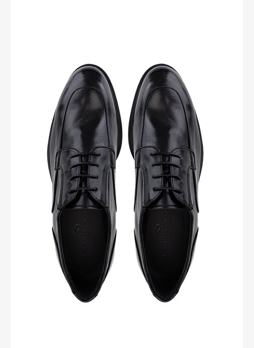 Giampiero Nicola Erkek Hakiki Deri Siyah Casual Ayakkabı - Görsel 6