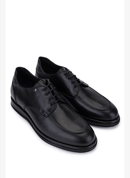 Giampiero Nicola Erkek Hakiki Deri Siyah Klasik Ayakkabı - Görsel 3
