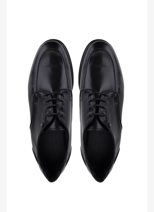 Giampiero Nicola Erkek Hakiki Deri Siyah Klasik Ayakkabı - Görsel 6
