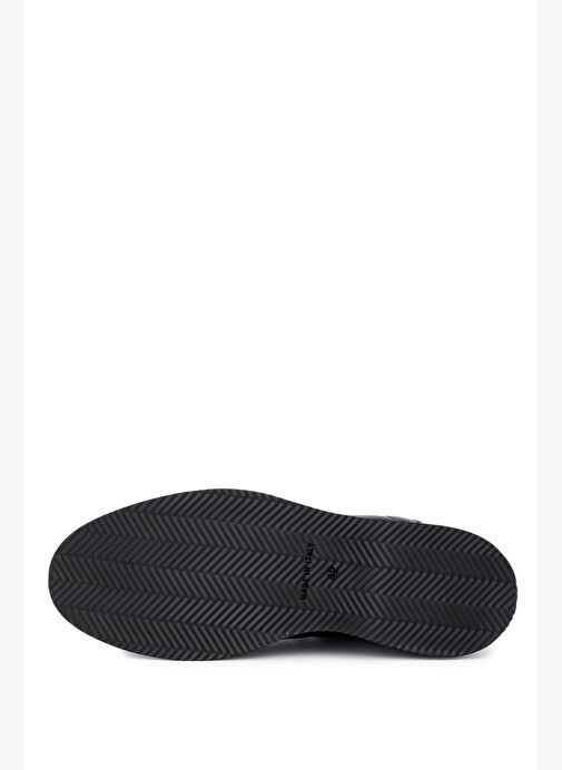 Giampiero Nicola Erkek Hakiki Deri Siyah Casual Ayakkabı - Görsel 5