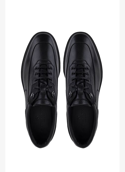Giampiero Nicola Erkek Hakiki Deri Siyah Casual Ayakkabı - Görsel 6