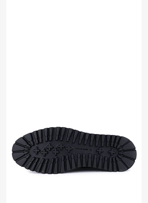 Giampiero Nicola Erkek Hakiki Deri Siyah Bot - Görsel 5