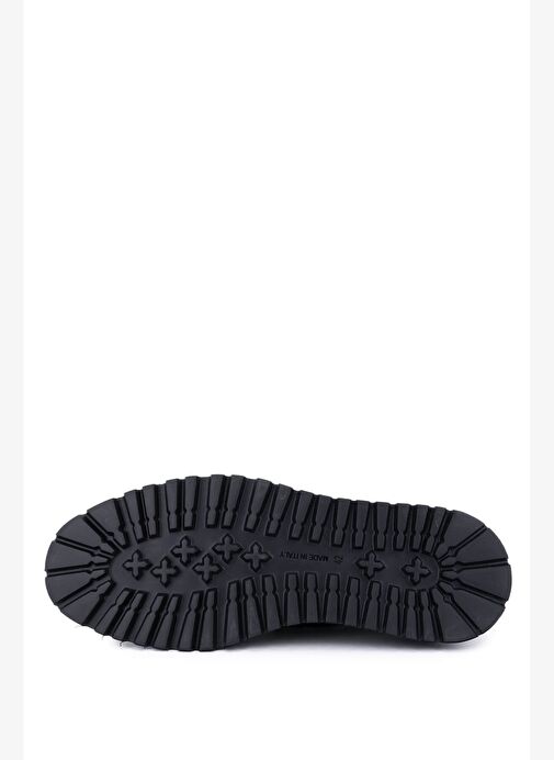 Giampiero Nicola Erkek Hakiki Deri Siyah Casual Ayakkabı - Görsel 5