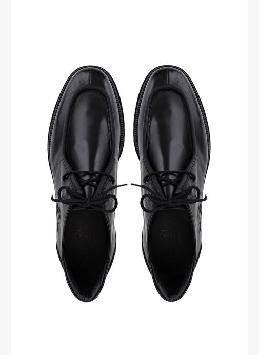 Giampiero Nicola Erkek Hakiki Deri Siyah Casual Ayakkabı - Görsel 6